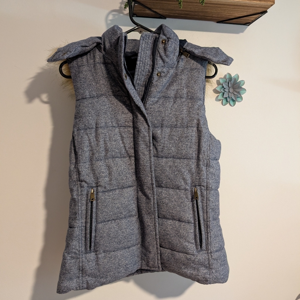 Banana Republic Blue Puffer Vest